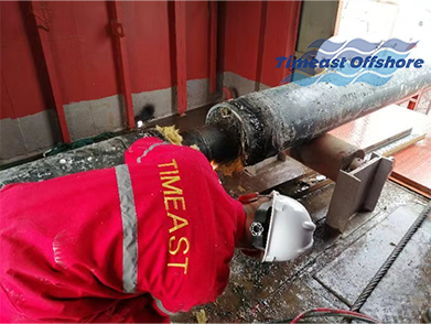 原渤西（xī）油氣（qì）處理廠登陸管道與高沙嶺港區10萬噸級航道（dào）一期工程及防波堤一期工程交叉影響區域部分（fèn）海底管道回收工程（2018年--中（zhōng）海（hǎi）油）