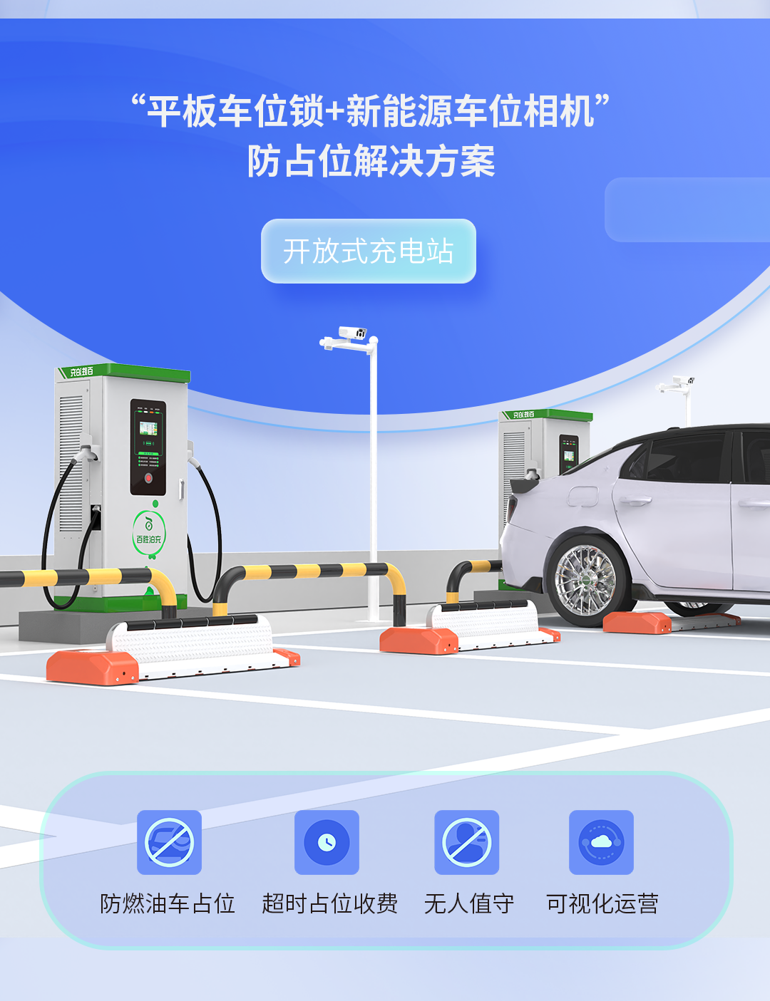 車位高周轉，營收增兩成！欧美精品蜜桃69桔色（shèng）充電站防占位解決方案助力高效（xiào）運營